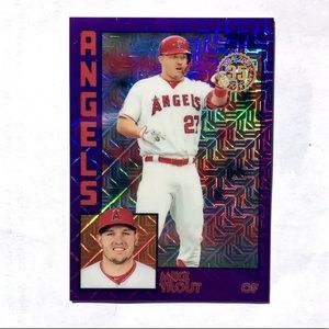 2019 Topps Chrome Mike Trout Blue Mojo /75
